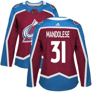 Women's Adidas Colorado Avalanche Kevin Mandolese Burgundy Home Jersey - Authentic