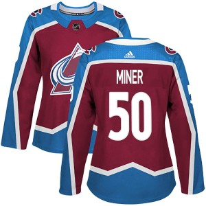 Women's Adidas Colorado Avalanche Trent Miner Burgundy Home Jersey - Authentic