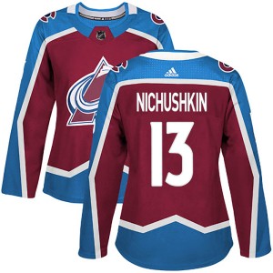 Women's Adidas Colorado Avalanche Valeri Nichushkin Burgundy Home Jersey - Authentic