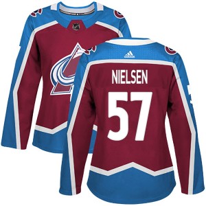 Women's Adidas Colorado Avalanche Tristen Nielsen Burgundy Home Jersey - Authentic
