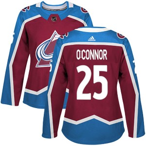 Women's Adidas Colorado Avalanche Logan O'Connor Burgundy Home Jersey - Authentic