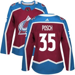 Women's Adidas Colorado Avalanche Isak Posch Burgundy Home Jersey - Authentic