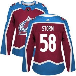 Women's Adidas Colorado Avalanche Ben Storm Burgundy Home Jersey - Authentic