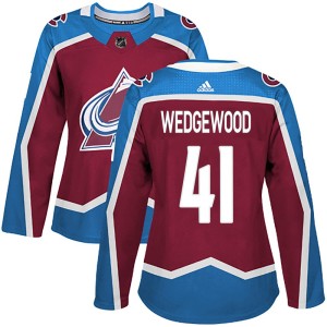 Women's Adidas Colorado Avalanche Scott Wedgewood Burgundy Home Jersey - Authentic