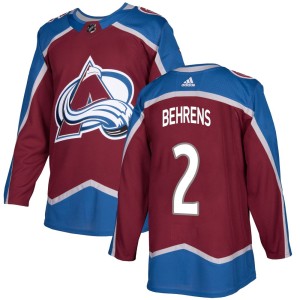 Youth Adidas Colorado Avalanche Sean Behrens Burgundy Home Jersey - Authentic