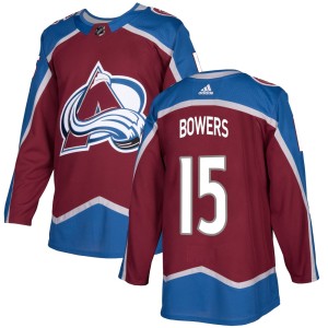 Youth Adidas Colorado Avalanche Shane Bowers Burgundy Home Jersey - Authentic