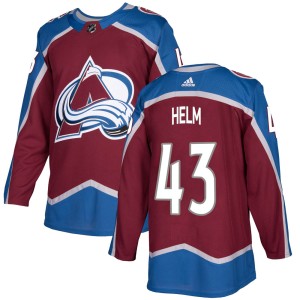 Youth Adidas Colorado Avalanche Darren Helm Burgundy Home Jersey - Authentic