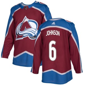 Youth Adidas Colorado Avalanche Erik Johnson Burgundy Home Jersey - Authentic