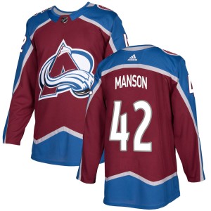 Youth Adidas Colorado Avalanche Josh Manson Burgundy Home Jersey - Authentic