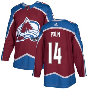Youth Adidas Colorado Avalanche Jason Polin Burgundy Home Jersey - Authentic