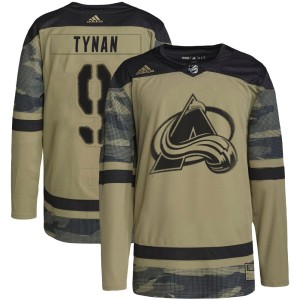 Men's Adidas Colorado Avalanche T.J. Tynan Camo Military Appreciation Practice Jersey - Authentic