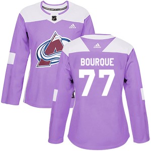 Women's Adidas Colorado Avalanche Raymond Bourque Purple Fights Cancer Practice Jersey - Authentic