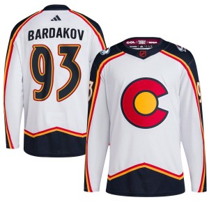 Men's Adidas Colorado Avalanche Zakhar Bardakov White Reverse Retro 2.0 Jersey - Authentic