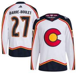 Men's Adidas Colorado Avalanche Alex Barre-Boulet White Reverse Retro 2.0 Jersey - Authentic