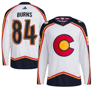 Men's Adidas Colorado Avalanche Brent Burns White Reverse Retro 2.0 Jersey - Authentic