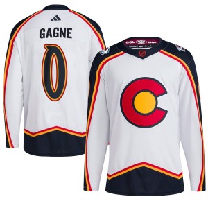 Men's Adidas Colorado Avalanche Alex Gagne White Reverse Retro 2.0 Jersey - Authentic