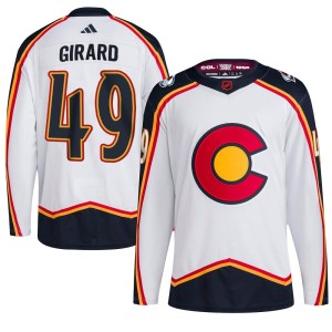 Men's Adidas Colorado Avalanche Samuel Girard White Reverse Retro 2.0 Jersey - Authentic