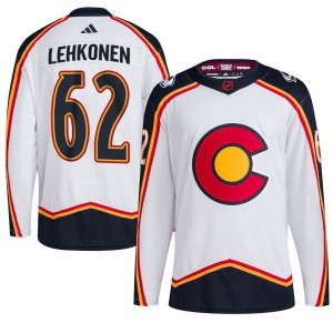 Men's Adidas Colorado Avalanche Artturi Lehkonen White Reverse Retro 2.0 Jersey - Authentic
