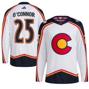 Men's Adidas Colorado Avalanche Logan O'Connor White Reverse Retro 2.0 Jersey - Authentic