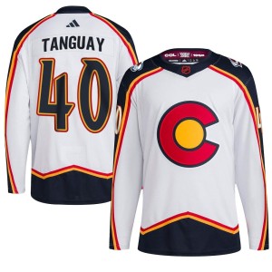 Men's Adidas Colorado Avalanche Alex Tanguay White Reverse Retro 2.0 Jersey - Authentic