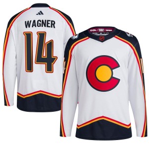 Men's Adidas Colorado Avalanche Chris Wagner White Reverse Retro 2.0 Jersey - Authentic