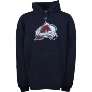 Men's Reebok Colorado Avalanche Blue Primary Logo Pullover Hoodie - Steel -
